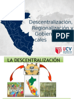Descentralización, regionalización y gobiernos locales en el Perú