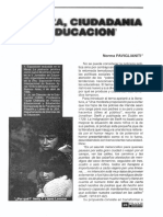 Paviglianiti, Norma. Pobreza, Ciudadanía y Educación PDF