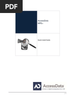 Accessdata Mpe+: Quick Install Guide