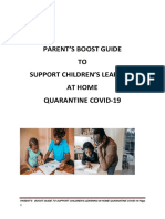 Parent's Boost Guide To Support Children's Learning at Home Quarantine Covid-19