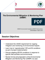 The Environmental Mitigation & Monitoring Plan (EMMP) : GEMS Environmental Compliance-ESDM Training Series