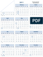 Calendar 2011 OnePager