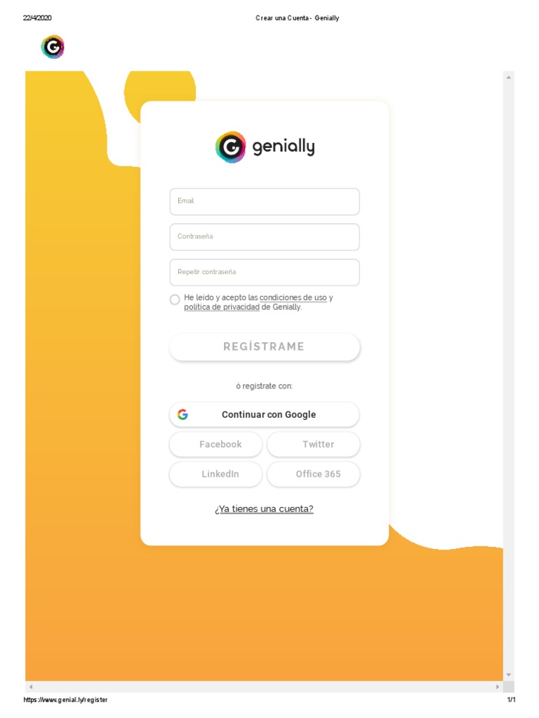 Crear Una Cuenta - Genially | PDF