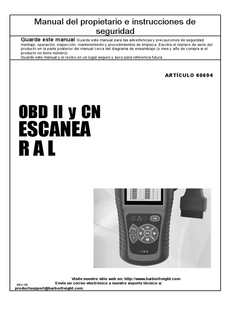 Traducido CenTech 60694 Manual en InglesConvertido En.es PDF
