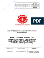 Protocolo de Reinicio de Operaciones SHP