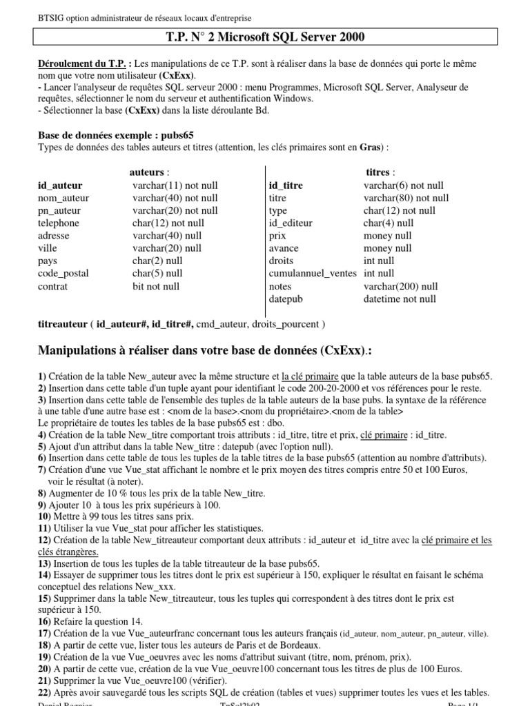 Creation | PDF | Microsoft SQL Server | SQL