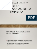 Recursos y Areas Basicas de La Empresa