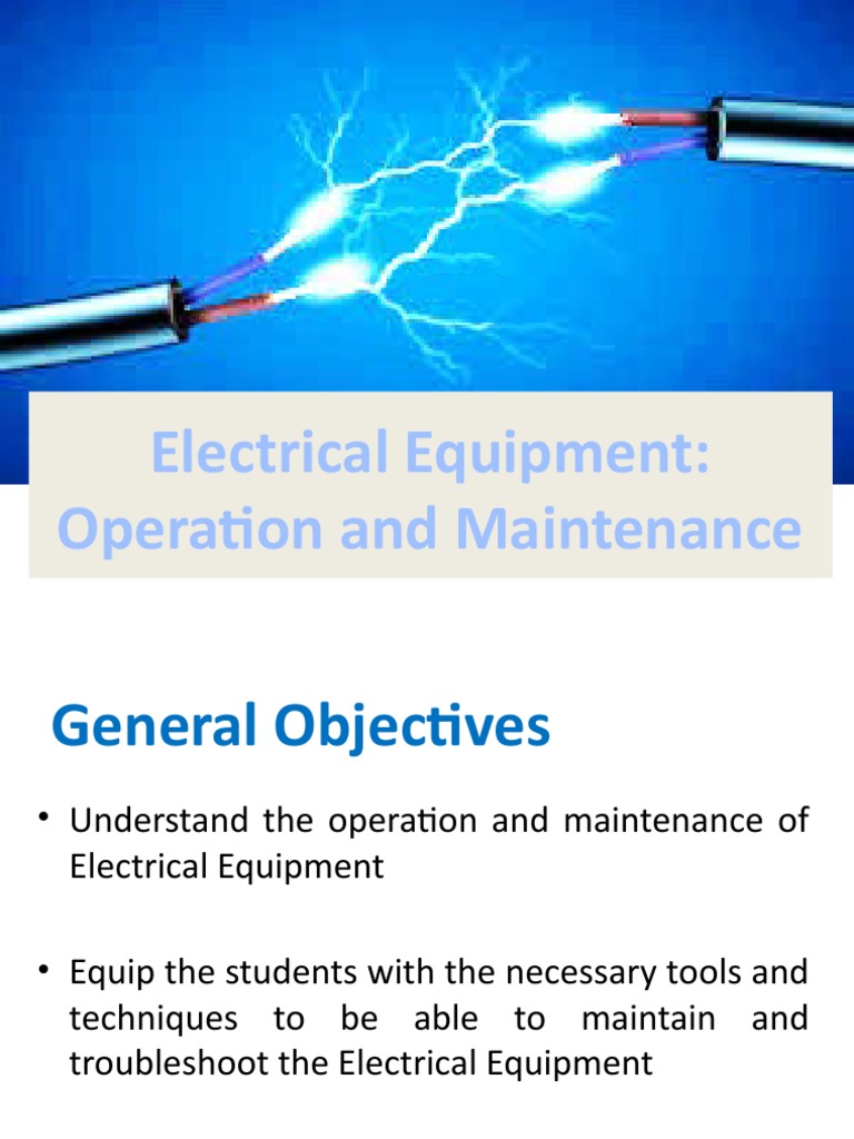 Electrical Equipment Operation and Maintenance Electrical