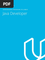 Java Developer Nanodegree Program Syllabus PDF