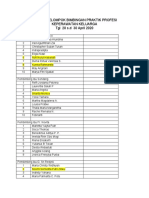 Daftar Kelompok Bimbingan Praktik Profesi