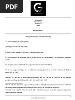 Roteiro de aula - intensivo I - aula 8