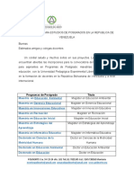 Convocatoria A Maestrias y Doctorados Upel Actualizado 2020