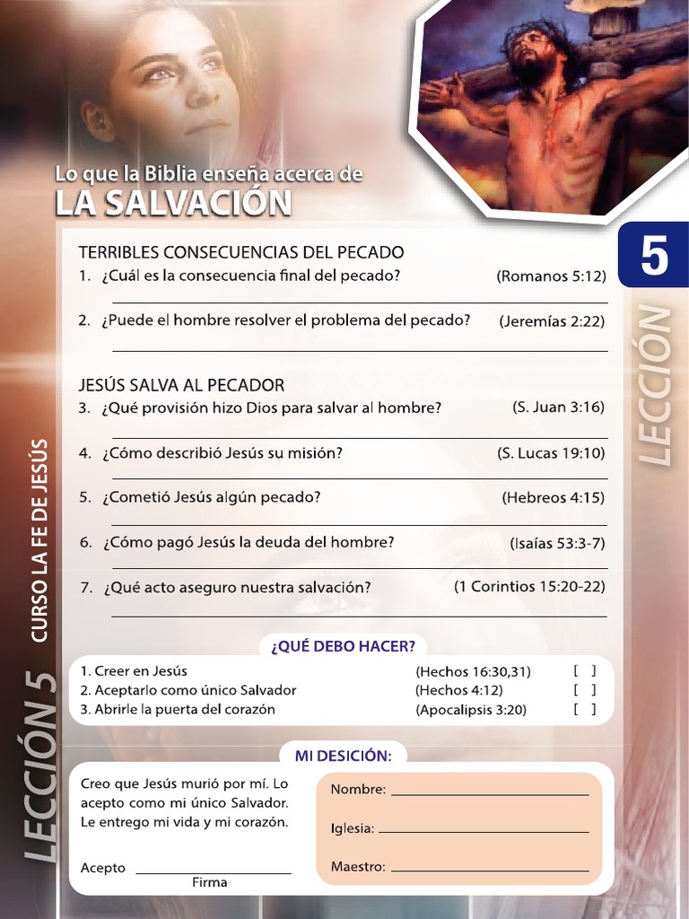 Lección 5 LA FE DE JESUS PDF