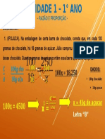 Razão e proporção em chocolate - 18g açúcar a cada 100g