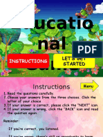 Educatio Nal Game: Instructions