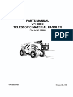 INGERSOLL VR-636B SN UP Telehandler Parts Manual