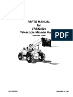 INGERSOLL VR-524 Telehandler Parts Manual