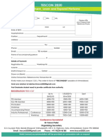 TESCON 2020 Registration Form