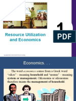 Chapter 1 Resource Utilization and Economics