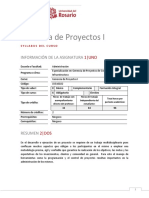 Syllabus Gerencia de Proyectos I