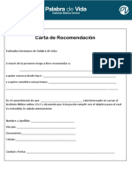 Carta de Recomendacion PDF
