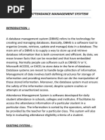 Student Attendance Management Sysytem