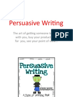 9 Persuasive Writing
