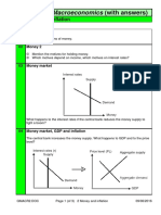 Questions Macroeconomics (With Answers) : 2 Money and Inflation