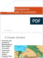 The Cradle of Civilization "Mesopotamia"