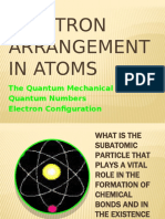 Electron Arrangement in Atoms: The Quantum Mechanical Model Quantum Numbers Electron Configuration