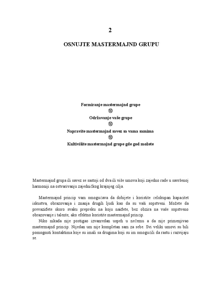 Princip 2 Mastermind | PDF