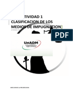 S7: Actividad 1 Clasificacion de Los Medios de Impugnacion: Unadm