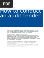 Auditor Selection Process Guide | PDF | Internal Control | Audit