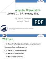 CS104: Computer Organization: Lecture 01, 3 January, 2020
