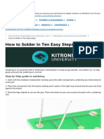 How To Solder in Ten Easy Steps - Kitronik