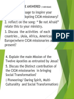 Inspire Your Ministry with CICM Missionaries' Activities