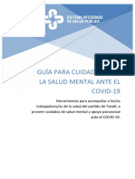 Guia para Cuidadores de La Salud Mental Ante El COVID 19 PDF