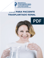 Unidad Renal - Cartilla Paciente Trasplantado Renal 2018 PDF