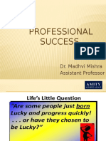 Professional Success: Dr. Madhvi Mishra Assistant Professor