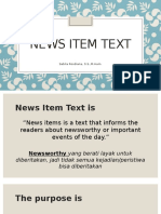 News Item Text