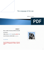 Powerpoint - The Language of The Law PDF