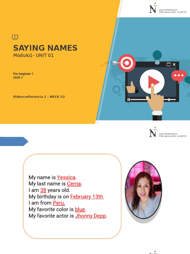 Saying Names: Introduction to Greetings | PDF