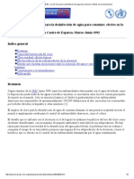 Uso de Cloro para La Desinfeccion de Agua para Consumo - Efectos en La Salud Humana