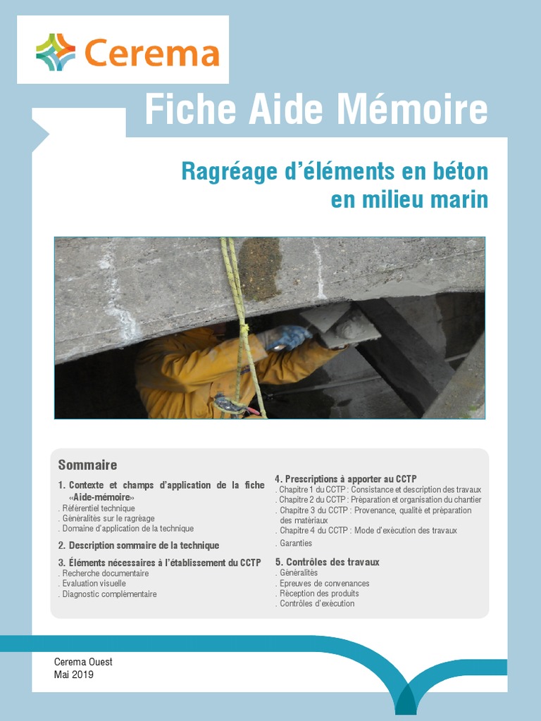Ragréage de béton en milieu marin | PDF | Entrepreneur principal | Béton