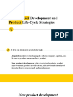 PMP#8 - New Product Development and Product Life Cycle Strategies