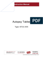 Autopsy Tables: Instruction Manual