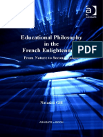 Educational Philosophy in The French Enlightenment. From Nature To Second Nature PDF