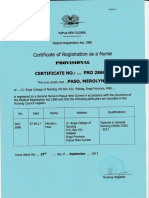 Certificate Registration Pnovisio1Tal NO.l: Nurse