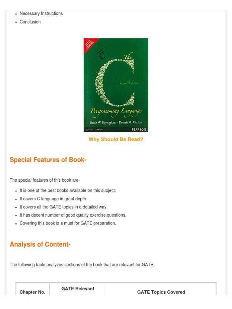 Essential GATE Preparation Guide for C Programming | PDF | Parsing ...