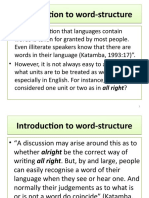 Introduction To Word-Structure 2